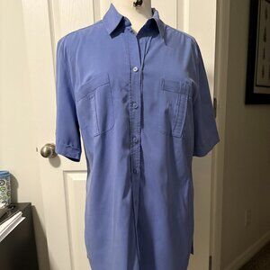 Chico's Size 2 Tunic Length Short Sleeve Top